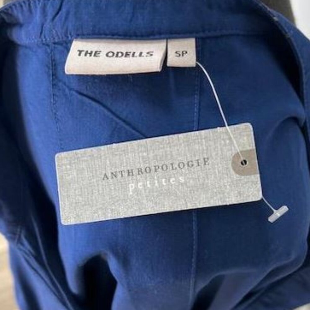 Anthropologie - NWT - Sonia drop-waist shirt dress by The Odells -Size Sm/Petite - Picture 9 of 9